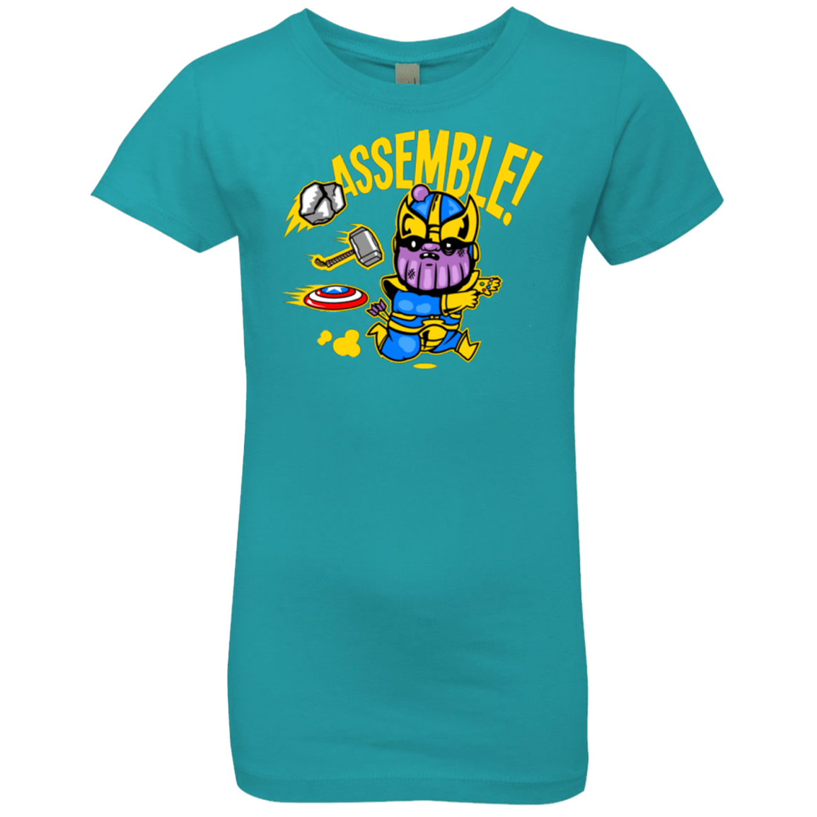 T-Shirts Tahiti Blue / YXS Assemble Girls Premium T-Shirt