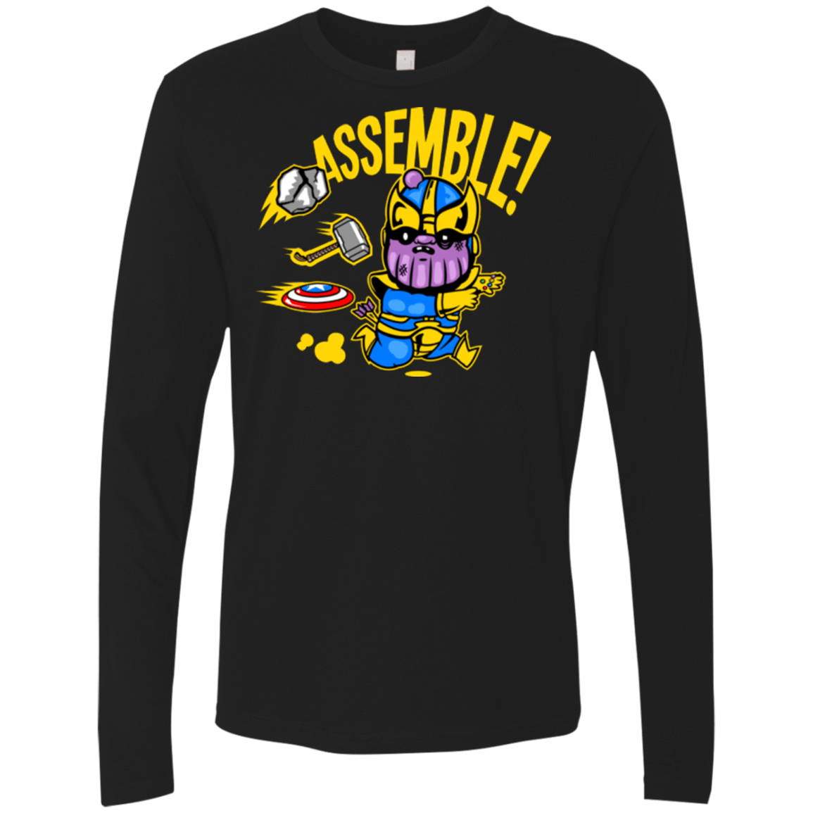 T-Shirts Black / Small Assemble Men's Premium Long Sleeve