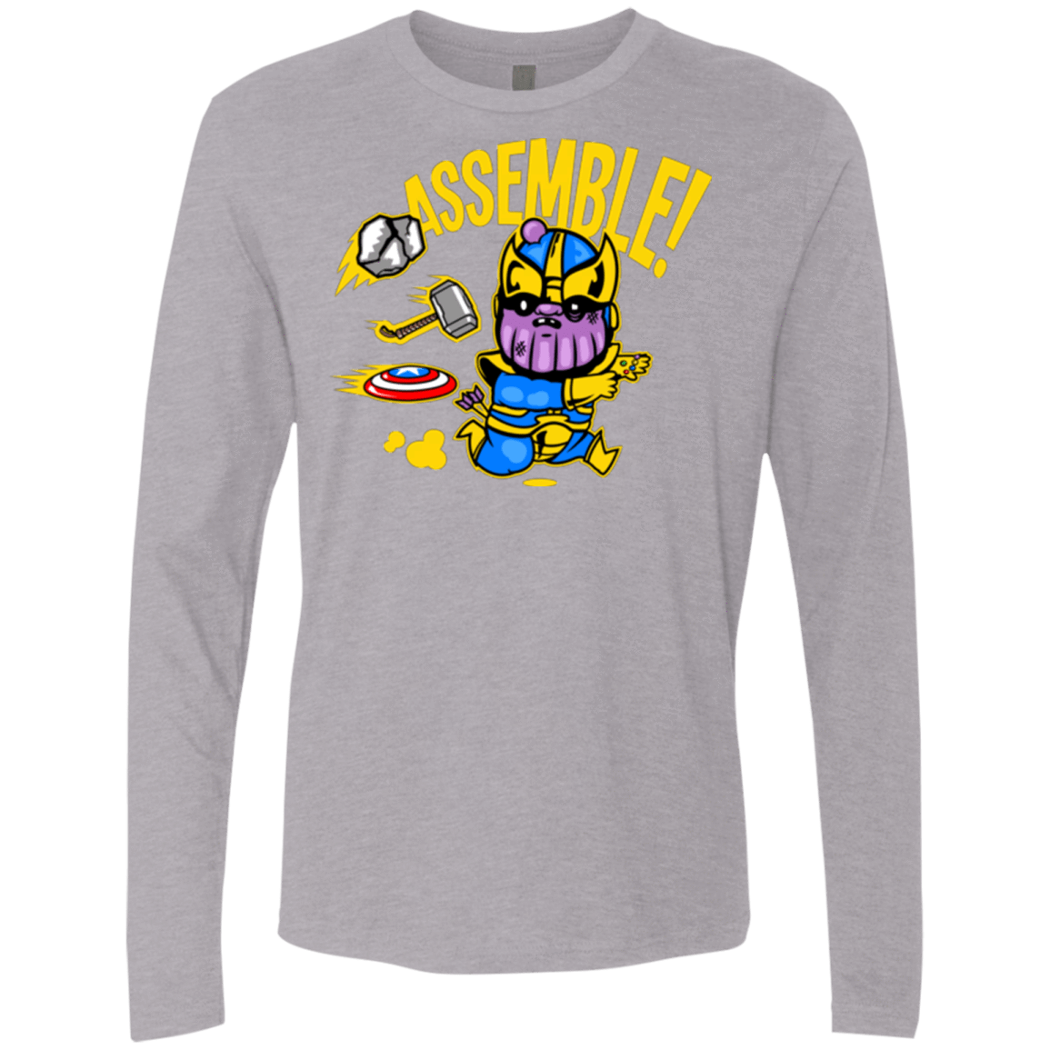 T-Shirts Heather Grey / Small Assemble Men's Premium Long Sleeve