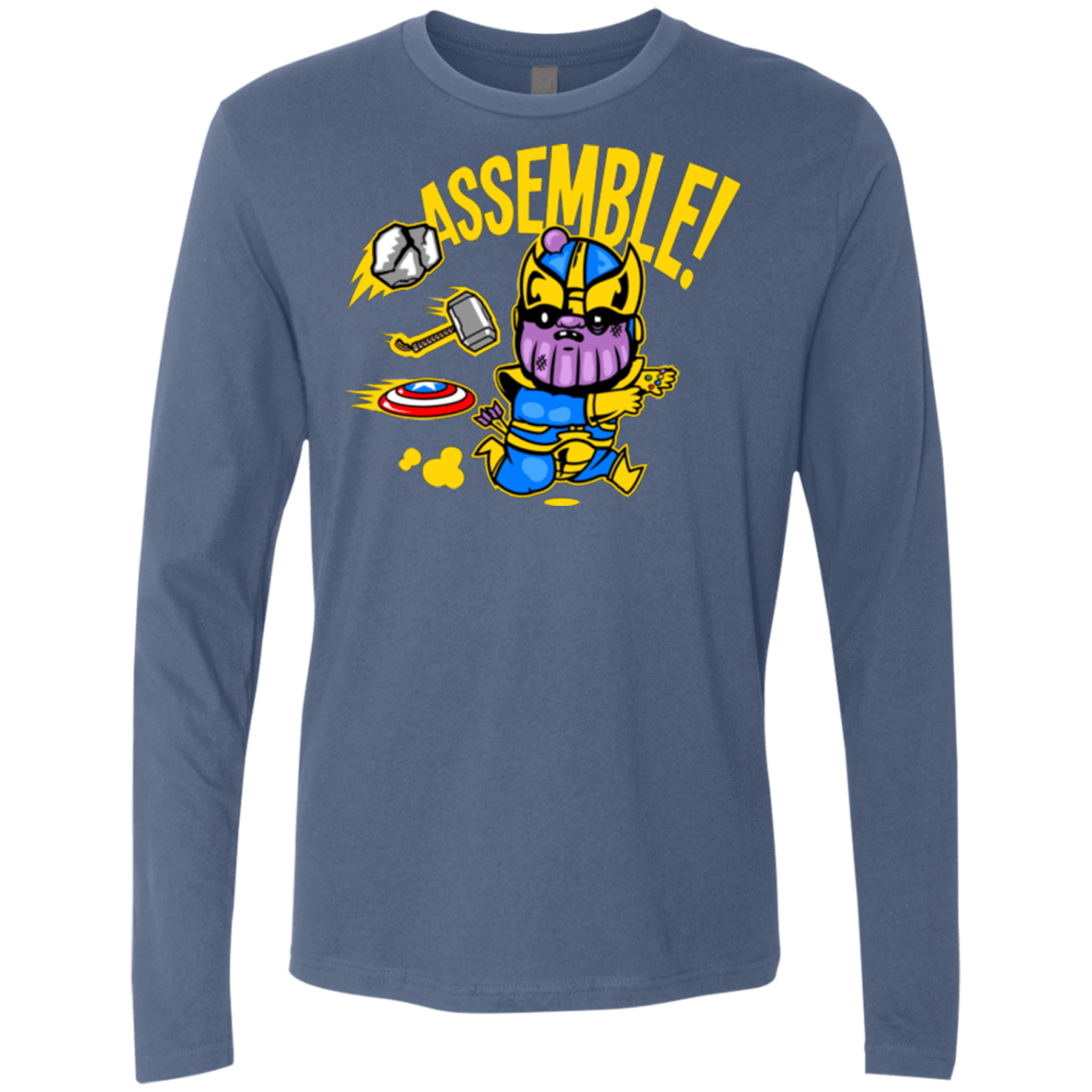 T-Shirts Indigo / Small Assemble Men's Premium Long Sleeve