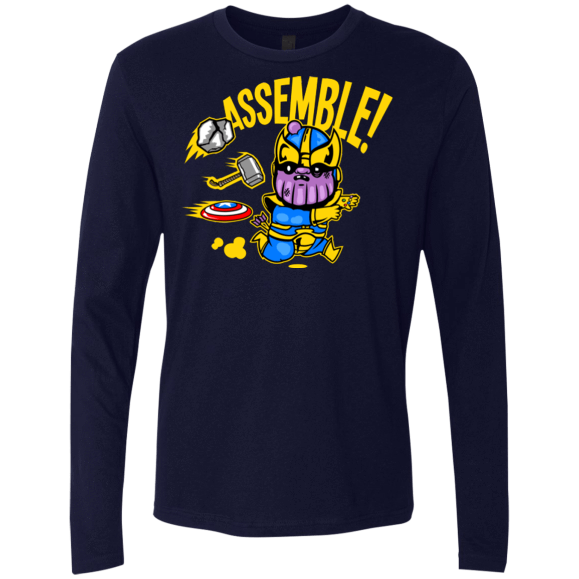 T-Shirts Midnight Navy / Small Assemble Men's Premium Long Sleeve