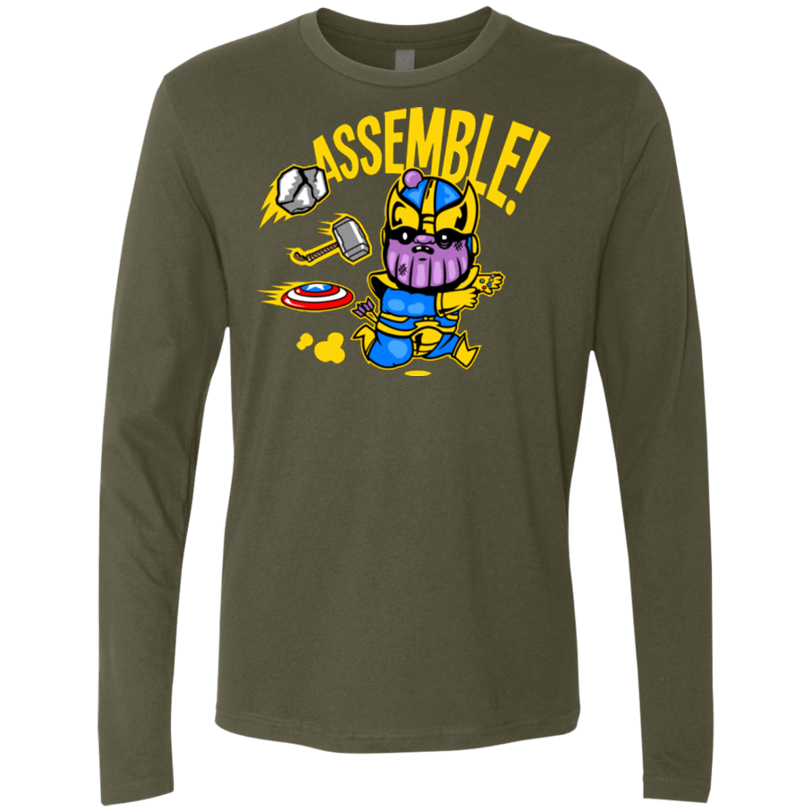 T-Shirts Military Green / Small Assemble Men's Premium Long Sleeve