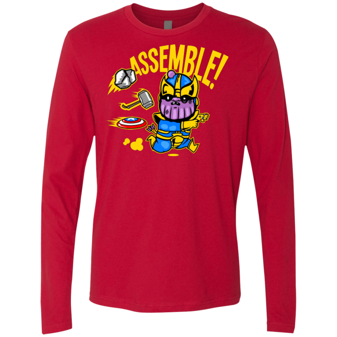T-Shirts Red / Small Assemble Men's Premium Long Sleeve