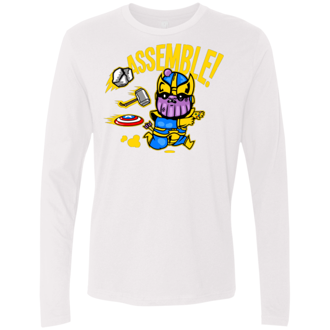 T-Shirts White / Small Assemble Men's Premium Long Sleeve