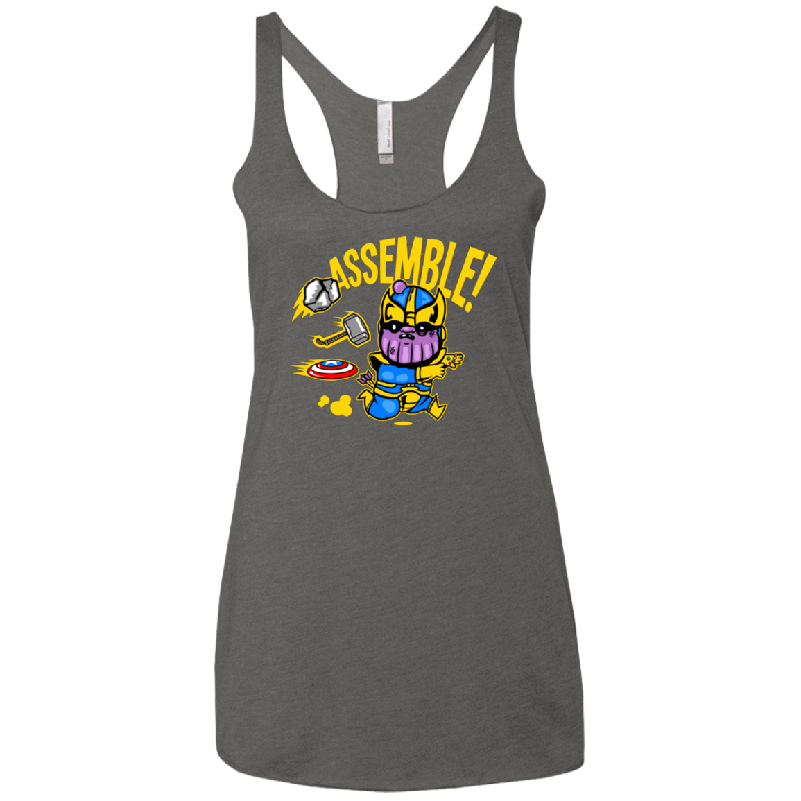 T-Shirts Premium Heather / X-Small Assemble Women's Triblend Racerback Tank