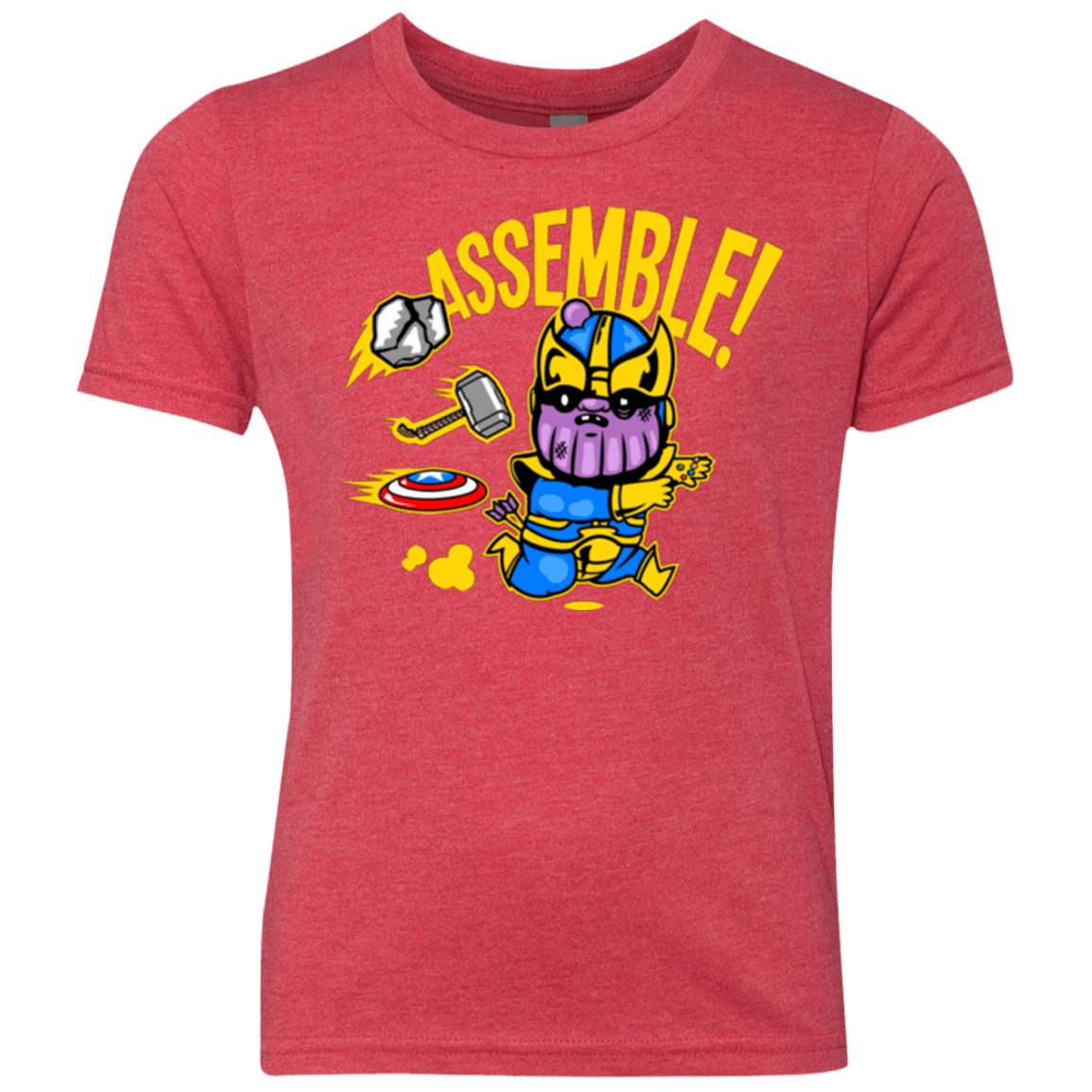 T-Shirts Vintage Red / YXS Assemble Youth Triblend T-Shirt