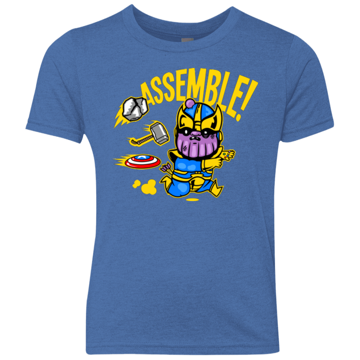 T-Shirts Vintage Royal / YXS Assemble Youth Triblend T-Shirt