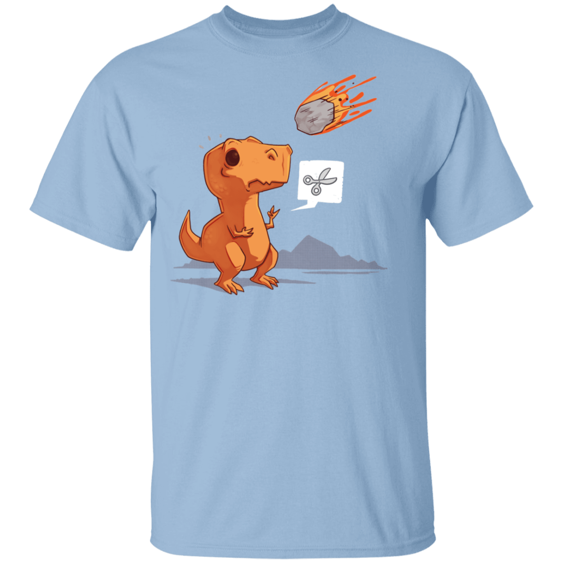 T-Shirts Light Blue / YXS Asteroid Paper Scissors Trama Youth T-Shirt