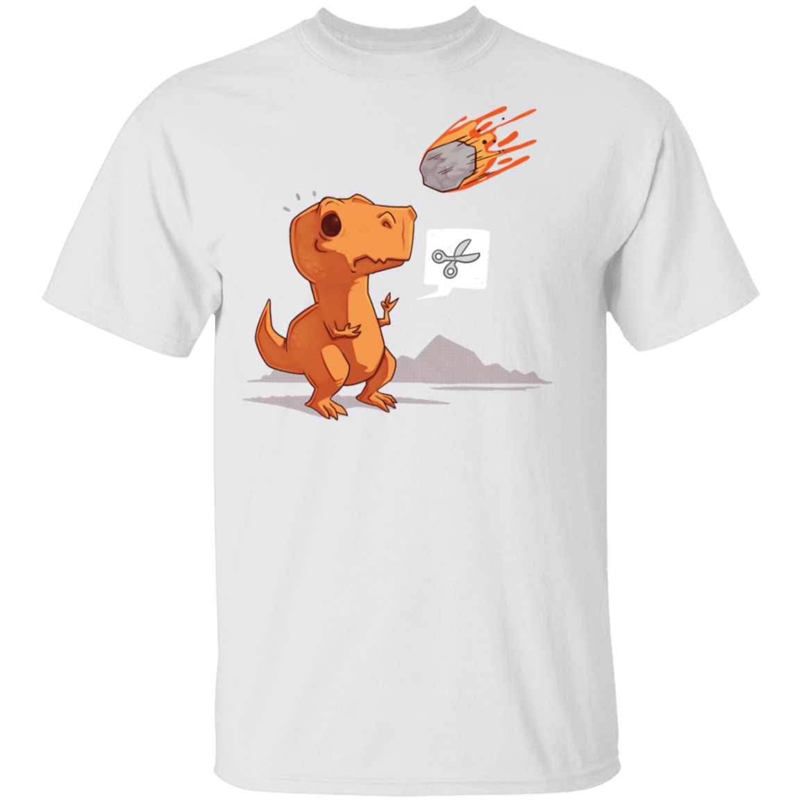 T-Shirts White / YXS Asteroid Paper Scissors Trama Youth T-Shirt