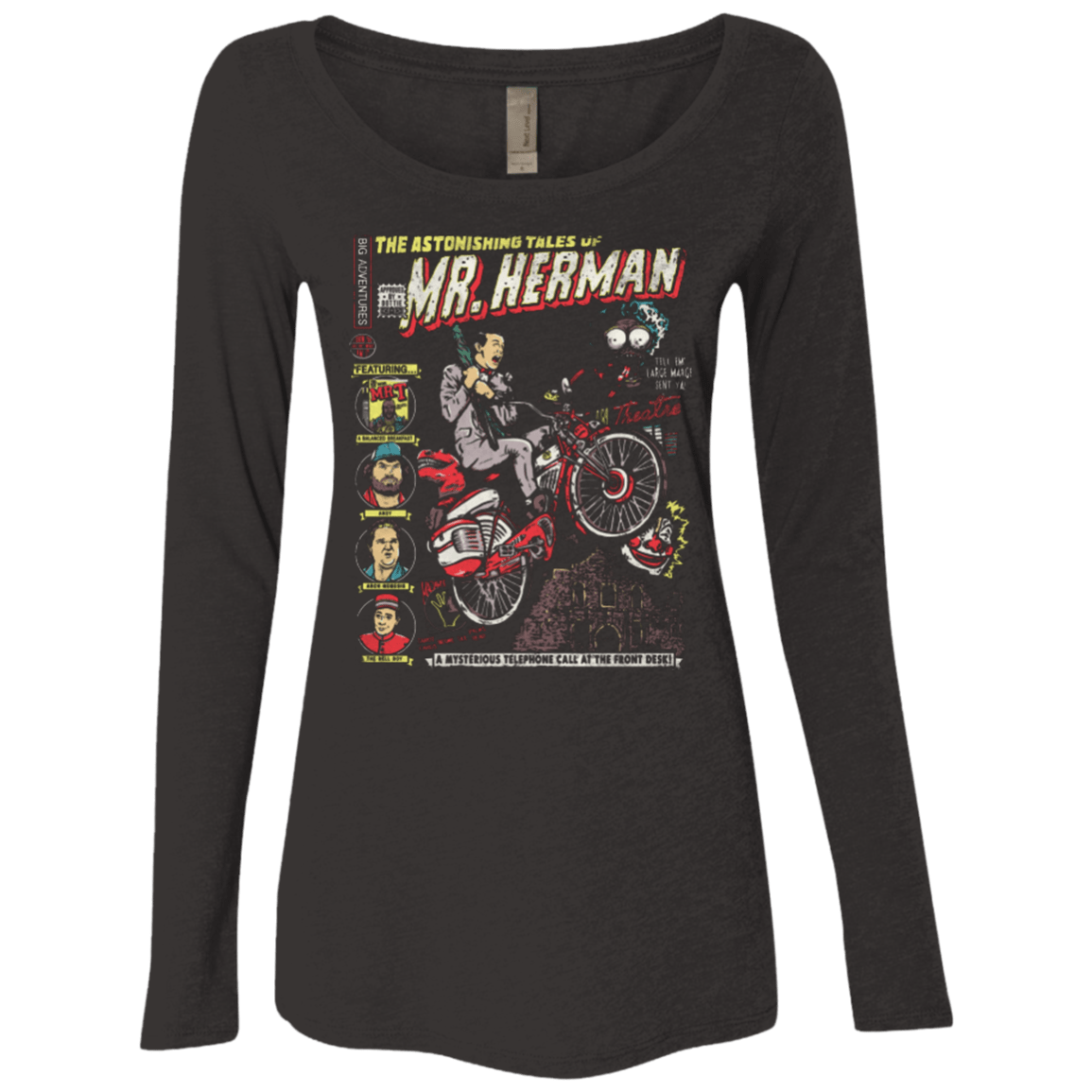 T-Shirts Vintage Black / Small Astonishing Adventures Women's Triblend Long Sleeve Shirt