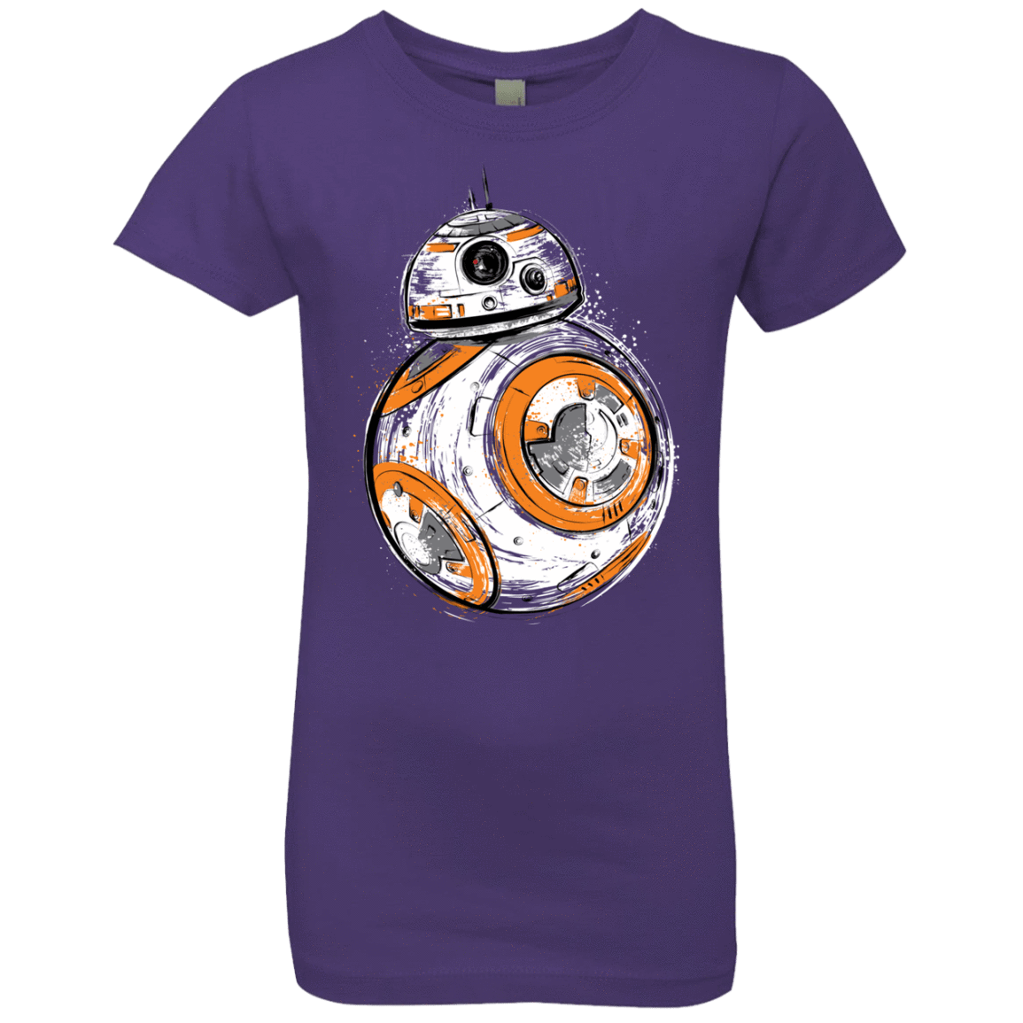 T-Shirts Purple Rush / YXS Astromech Droid Girls Premium T-Shirt