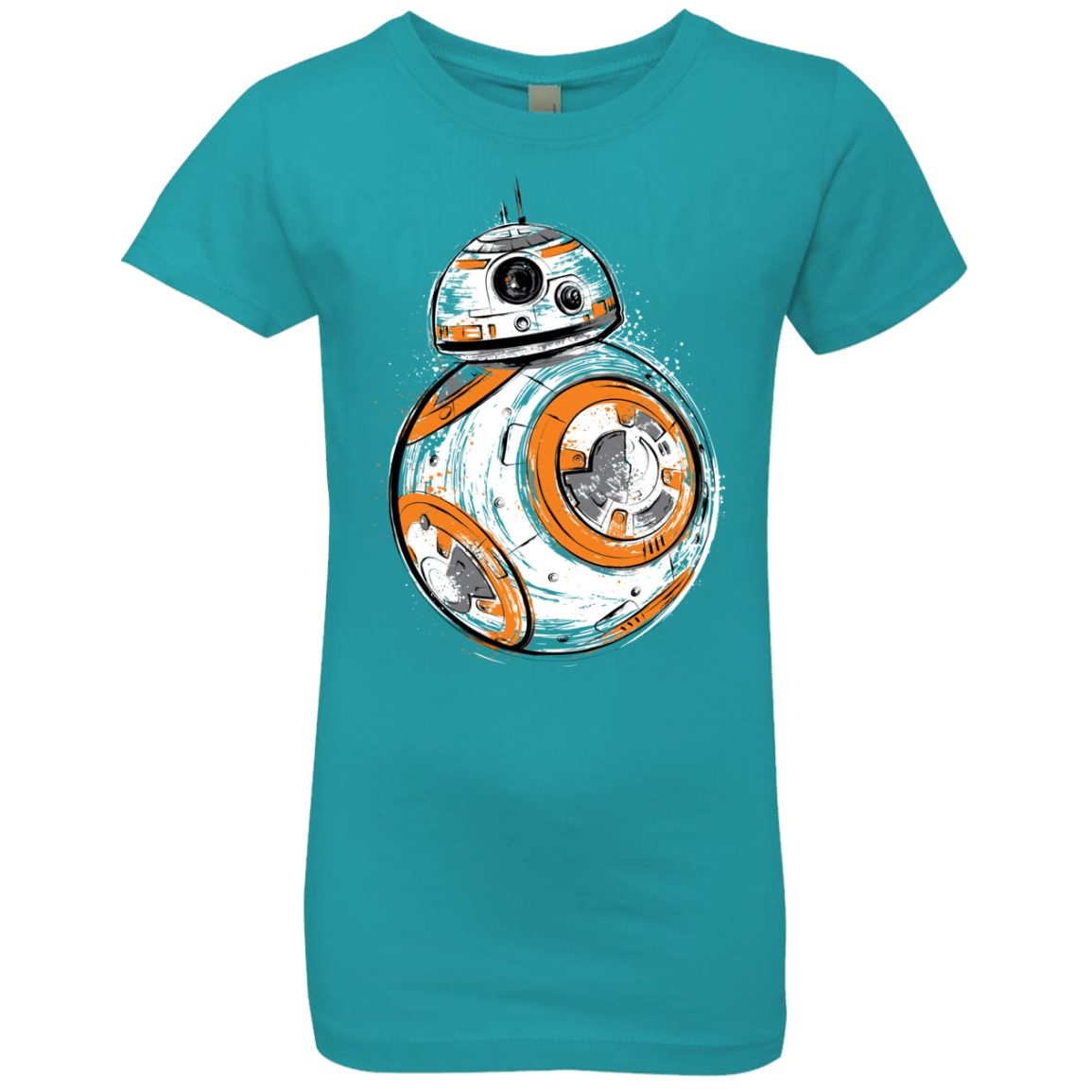 T-Shirts Tahiti Blue / YXS Astromech Droid Girls Premium T-Shirt