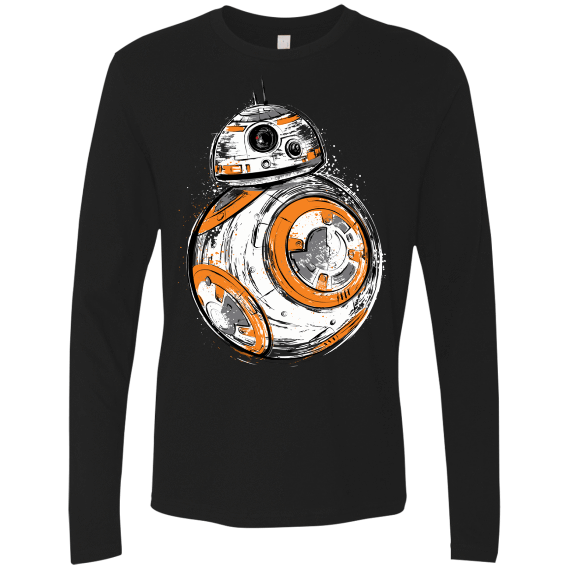 T-Shirts Black / Small Astromech Droid Men's Premium Long Sleeve