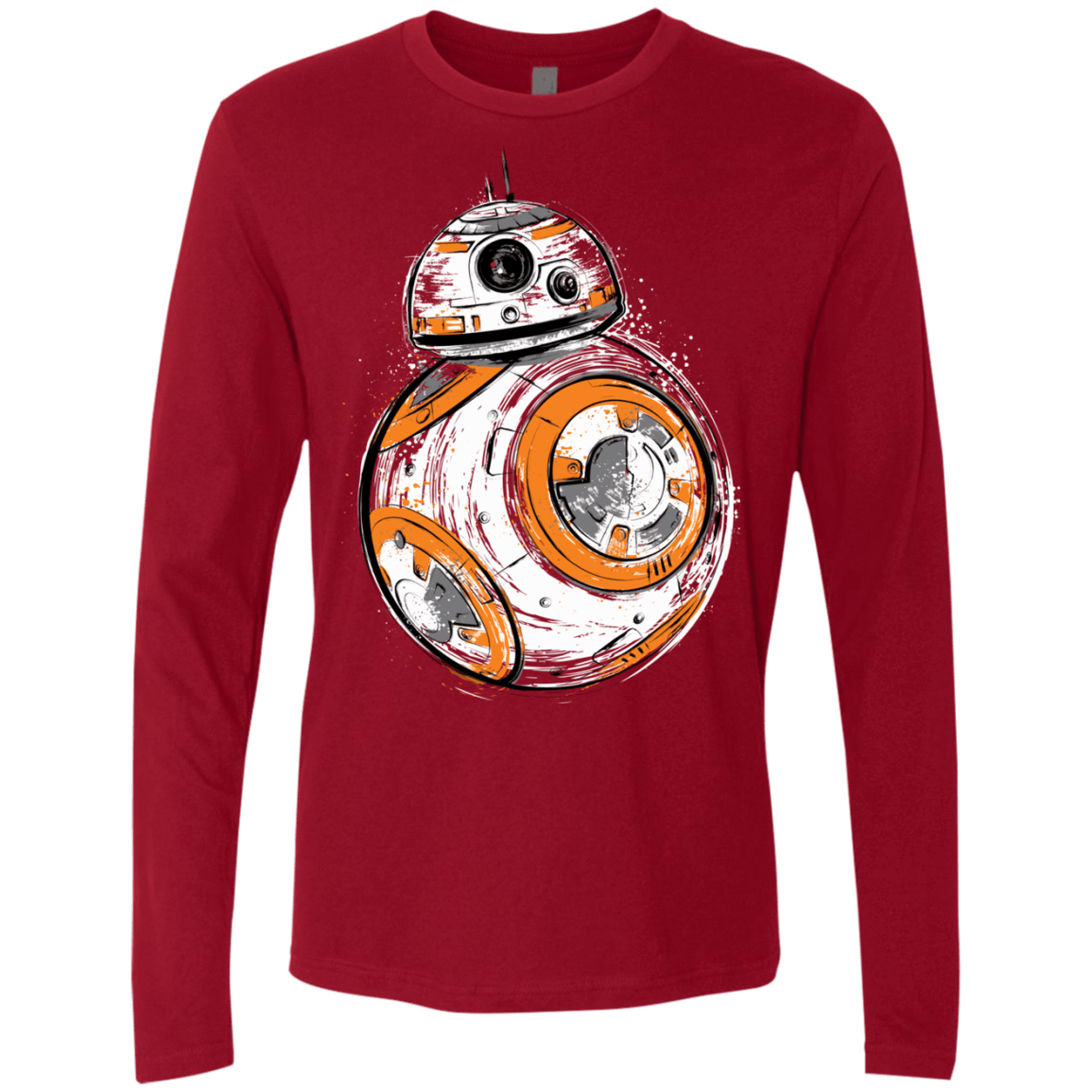T-Shirts Cardinal / Small Astromech Droid Men's Premium Long Sleeve