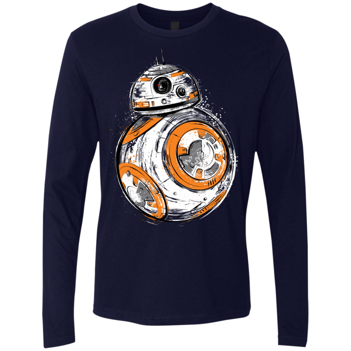 T-Shirts Midnight Navy / Small Astromech Droid Men's Premium Long Sleeve