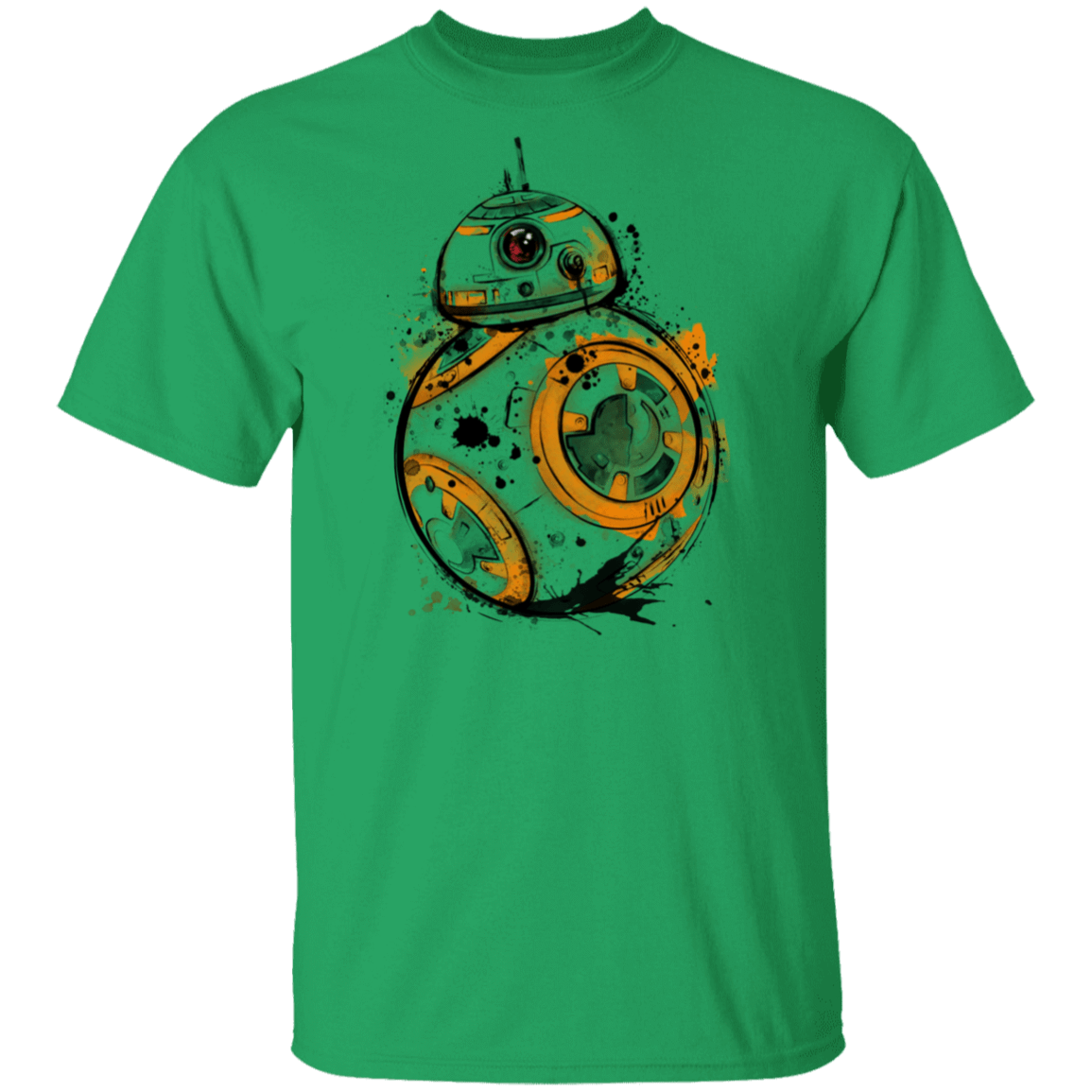 T-Shirts Irish Green / S Astromech Droid Watercolor T-Shirt