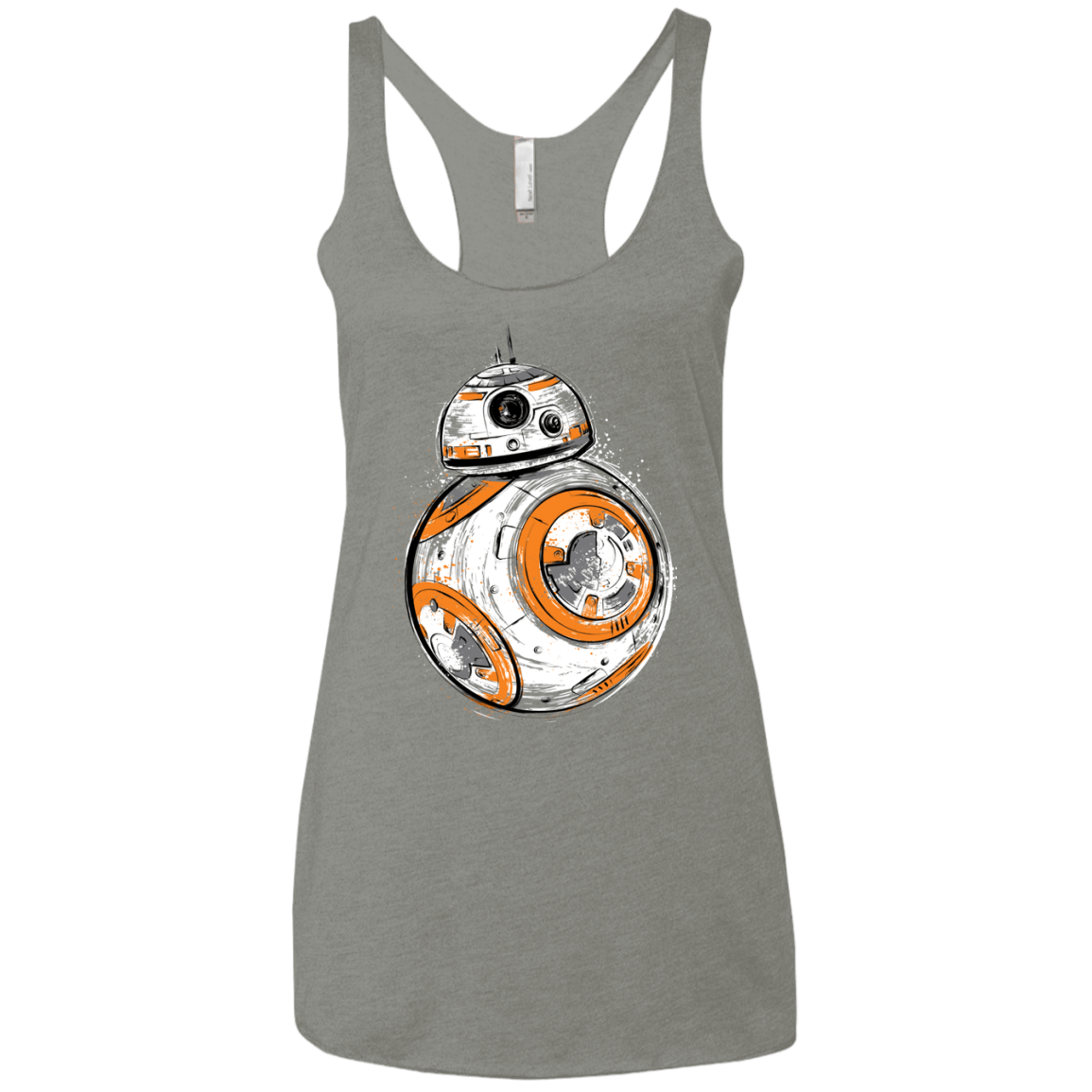 T-Shirts Venetian Grey / X-Small Astromech Droid Women's Triblend Racerback Tank