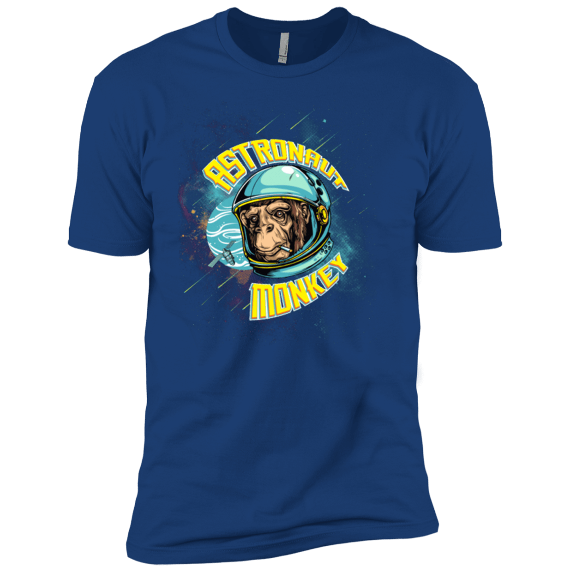 T-Shirts Royal / YXS ASTRONAUT MONKEY Boys Premium T-Shirt