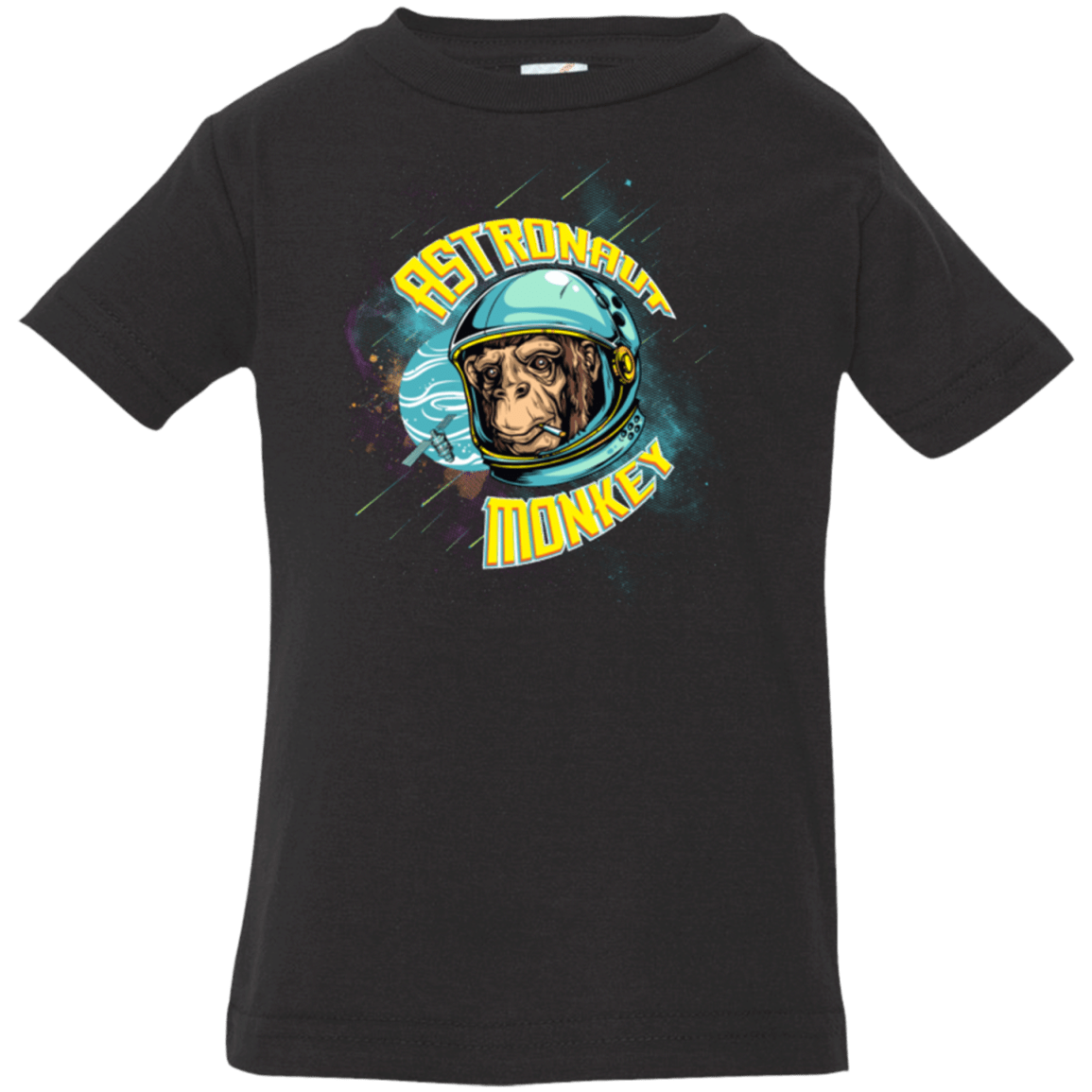 T-Shirts Black / 6 Months ASTRONAUT MONKEY Infant Premium T-Shirt
