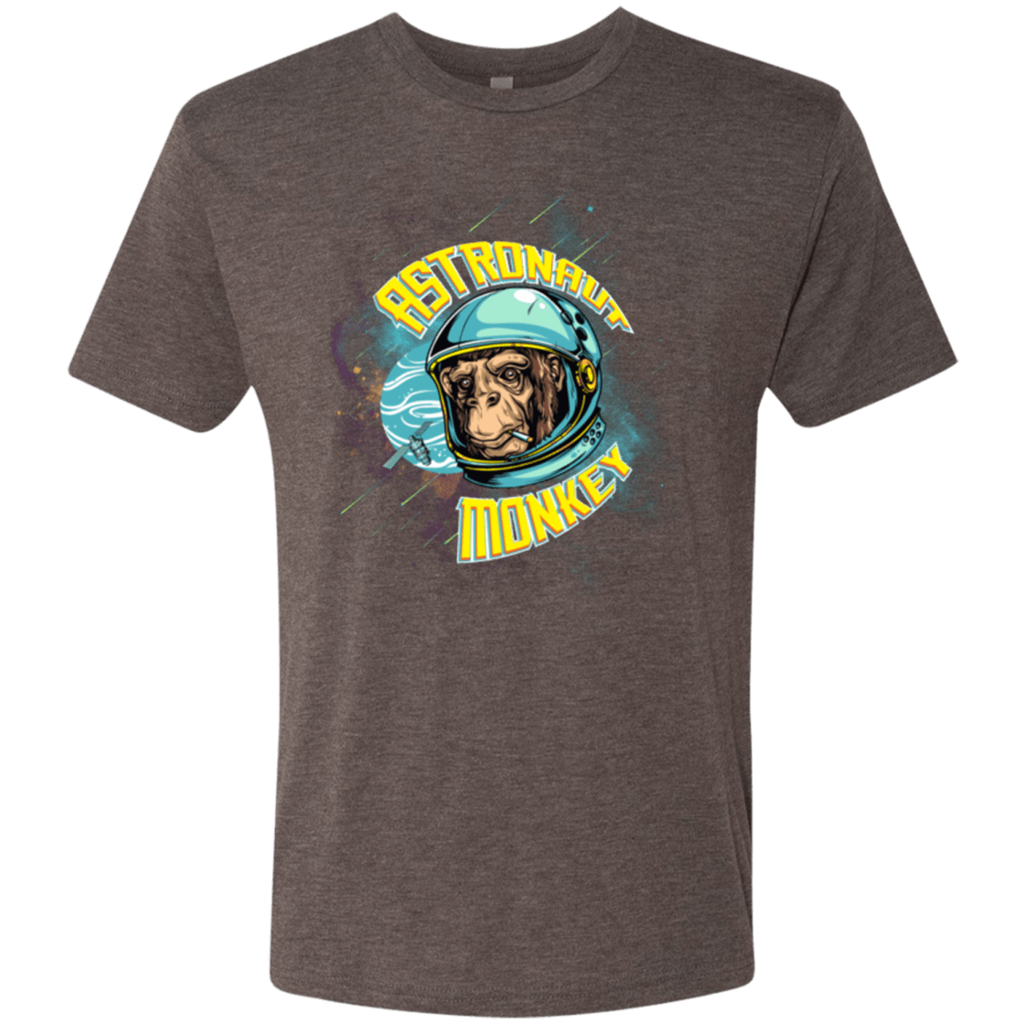 T-Shirts Macchiato / Small ASTRONAUT MONKEY Men's Triblend T-Shirt