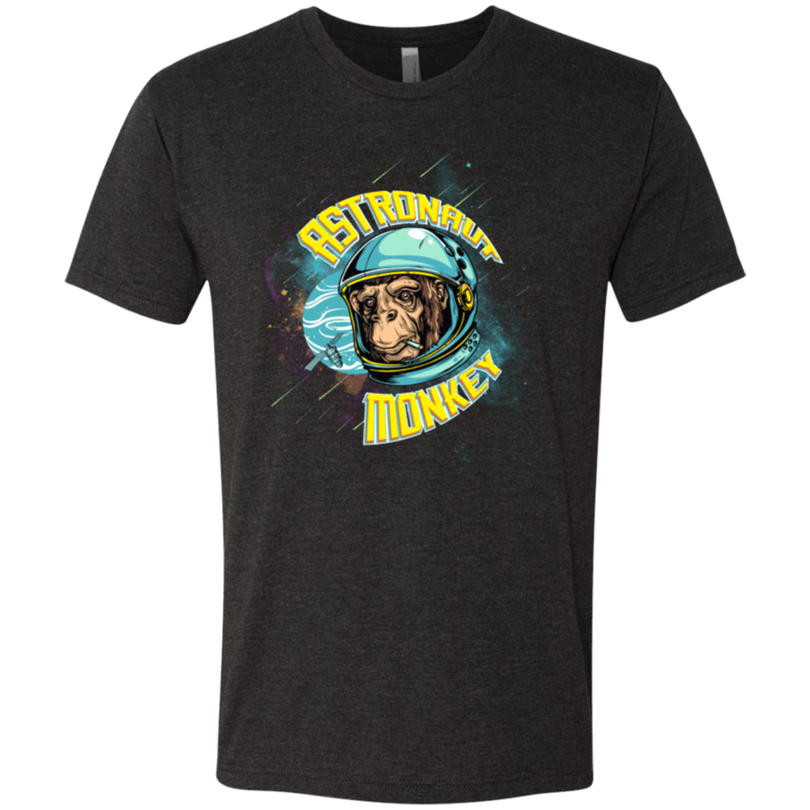 T-Shirts Vintage Black / Small ASTRONAUT MONKEY Men's Triblend T-Shirt