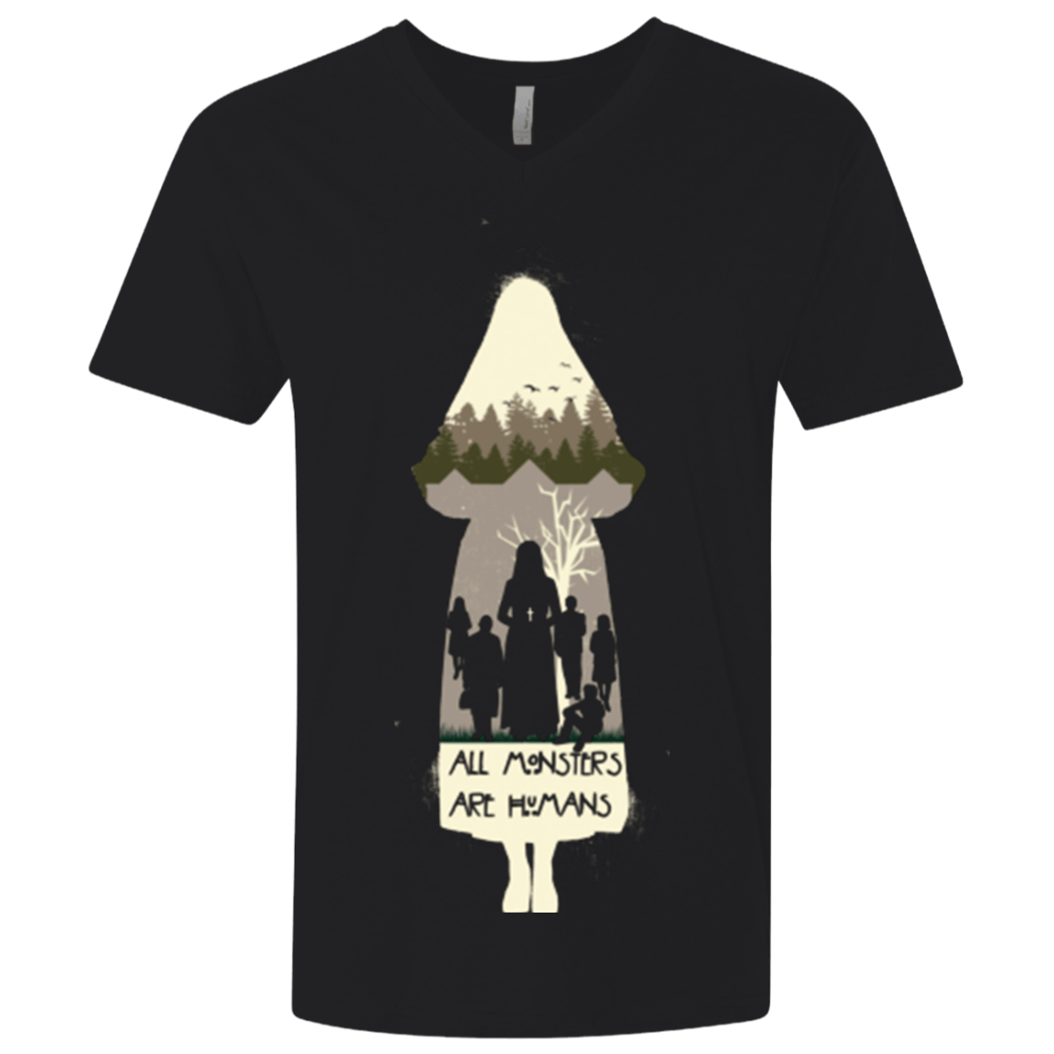 T-Shirts Black / X-Small asylum Men's Premium V-Neck