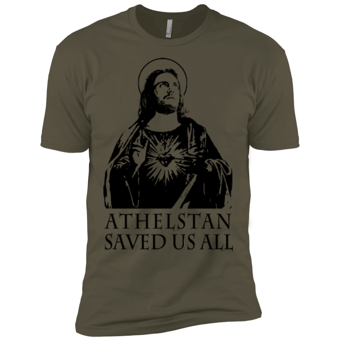 T-Shirts Military Green / X-Small Athelstan saves Men's Premium T-Shirt