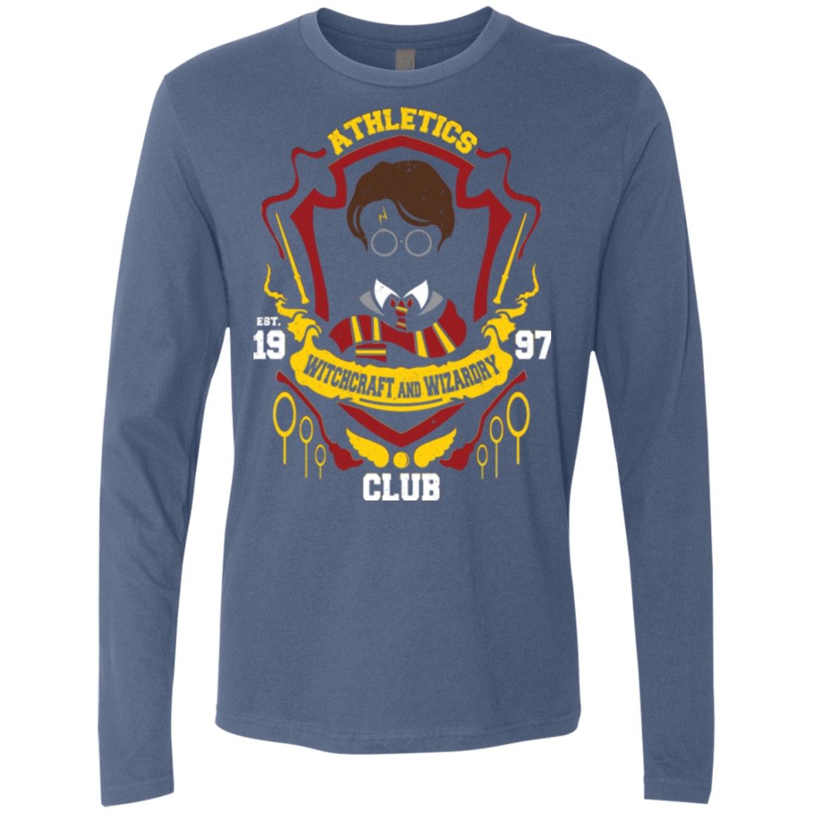 T-Shirts Indigo / Small Athletics Club Men's Premium Long Sleeve