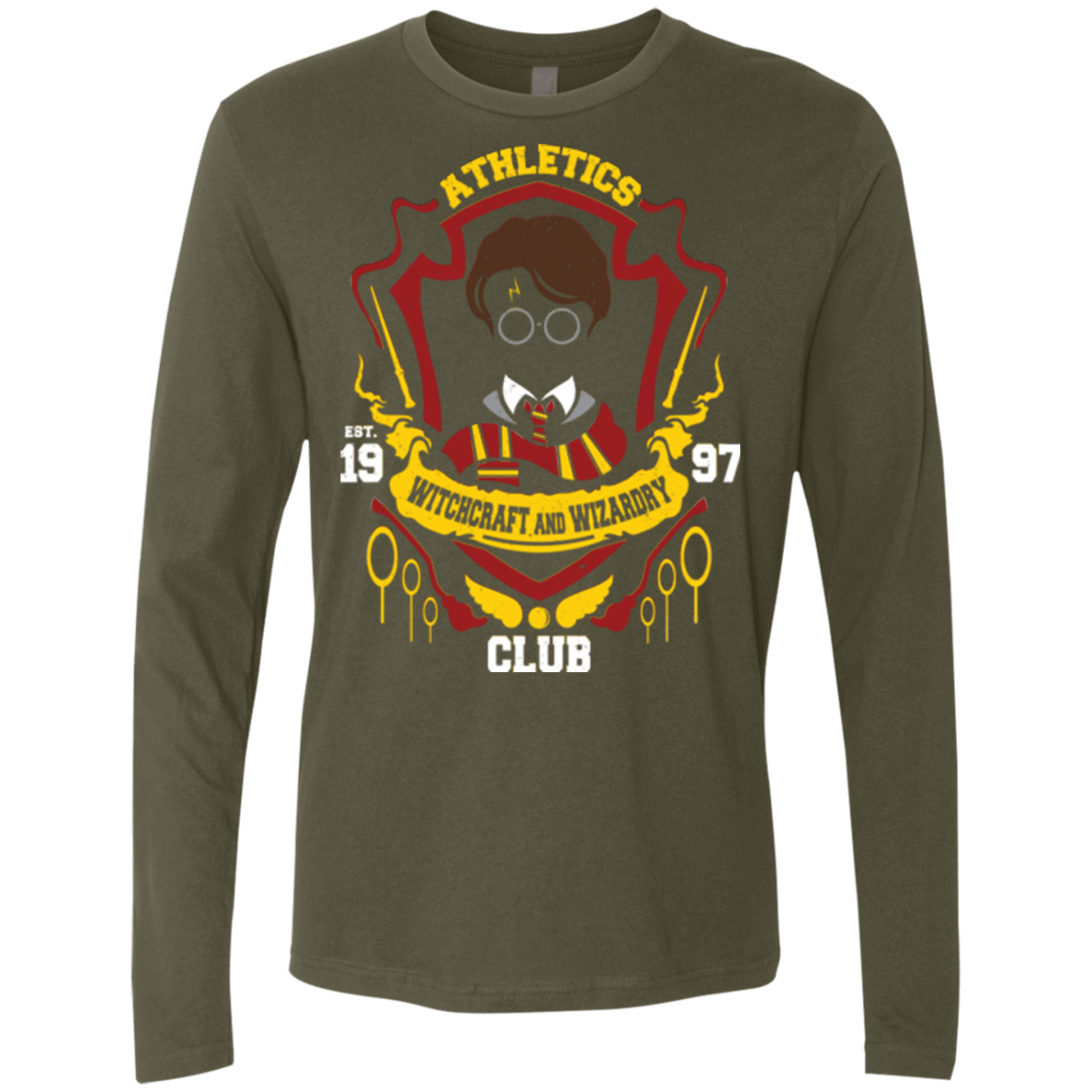 T-Shirts Military Green / Small Athletics Club Men's Premium Long Sleeve