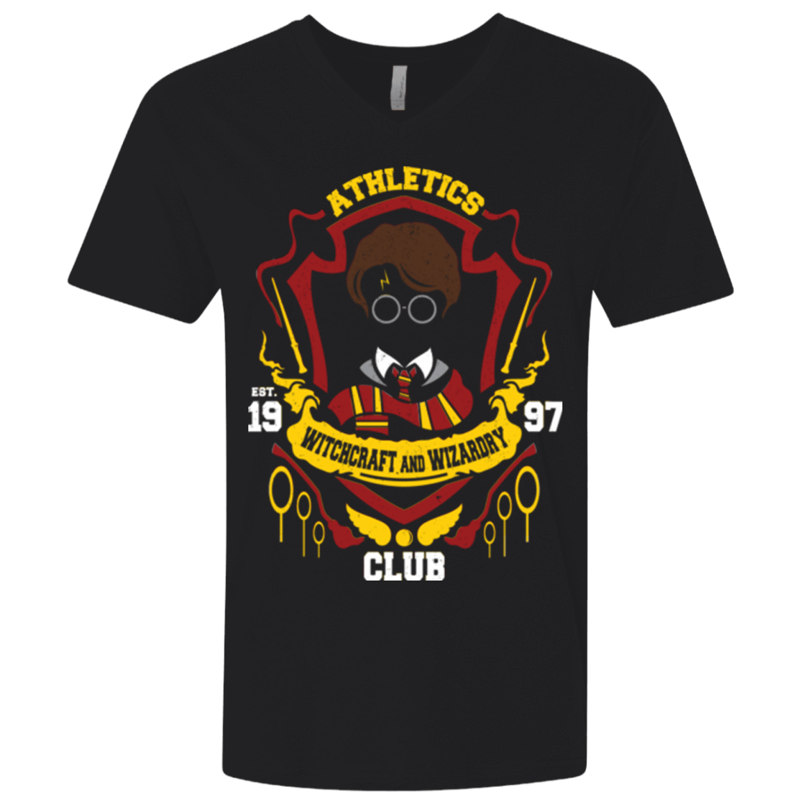 T-Shirts Black / X-Small Athletics Club Men's Premium V-Neck