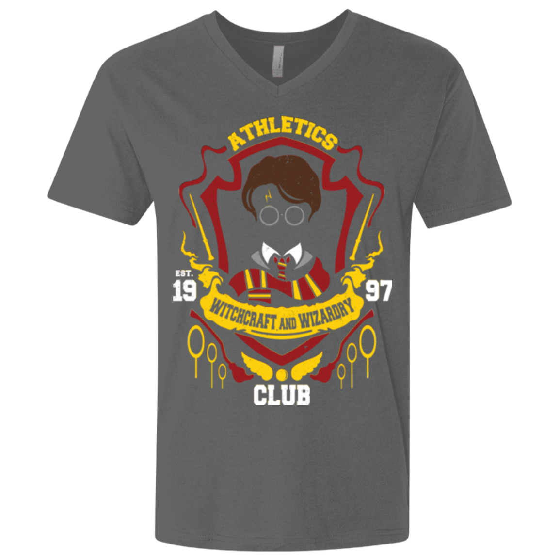 T-Shirts Heavy Metal / X-Small Athletics Club Men's Premium V-Neck