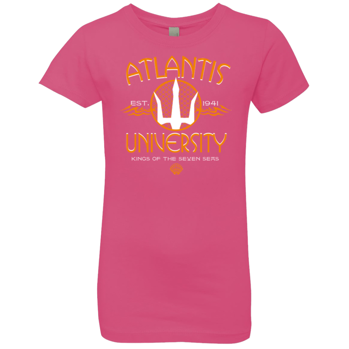 T-Shirts Hot Pink / YXS Atlantis University Girls Premium T-Shirt