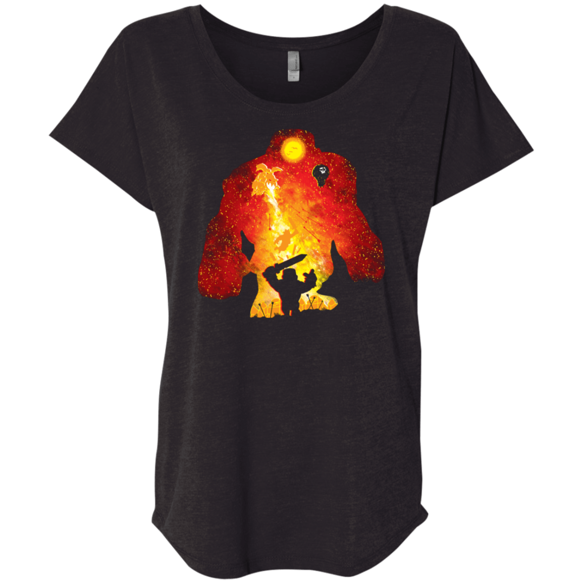 T-Shirts Vintage Black / X-Small Attack! - Clash of Clans Triblend Dolman Sleeve
