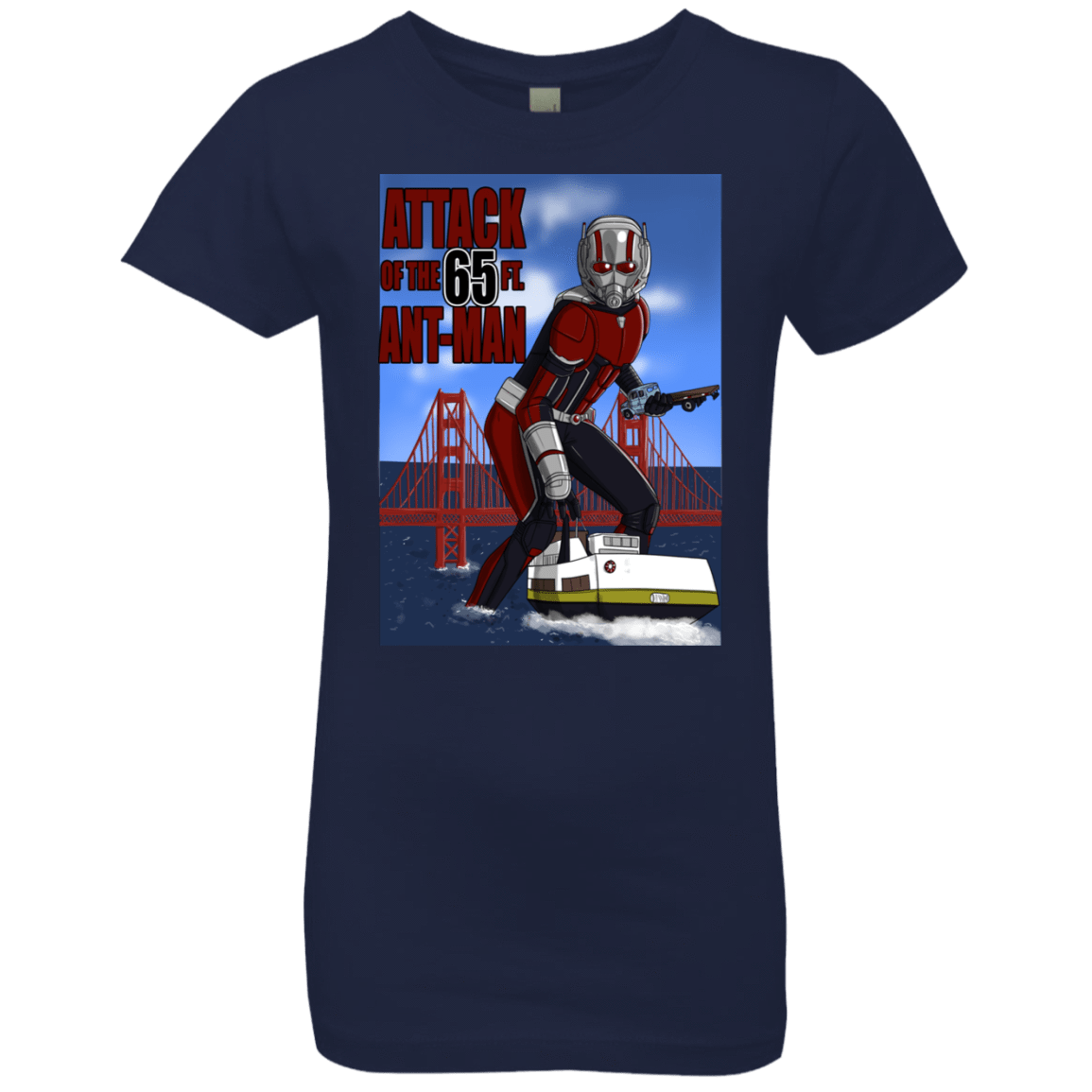 T-Shirts Midnight Navy / YXS Attack of the 65 ft. Ant-Man Girls Premium T-Shirt