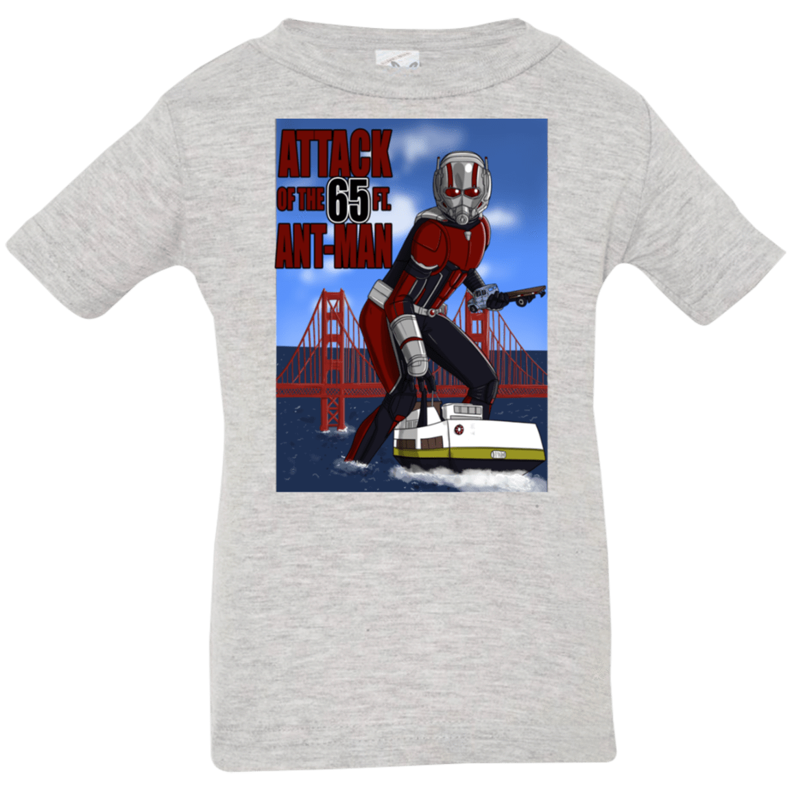 T-Shirts Heather Grey / 6 Months Attack of the 65 ft. Ant-Man Infant Premium T-Shirt