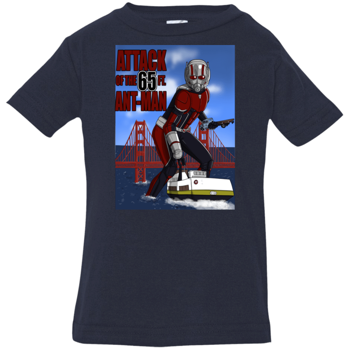 T-Shirts Navy / 6 Months Attack of the 65 ft. Ant-Man Infant Premium T-Shirt