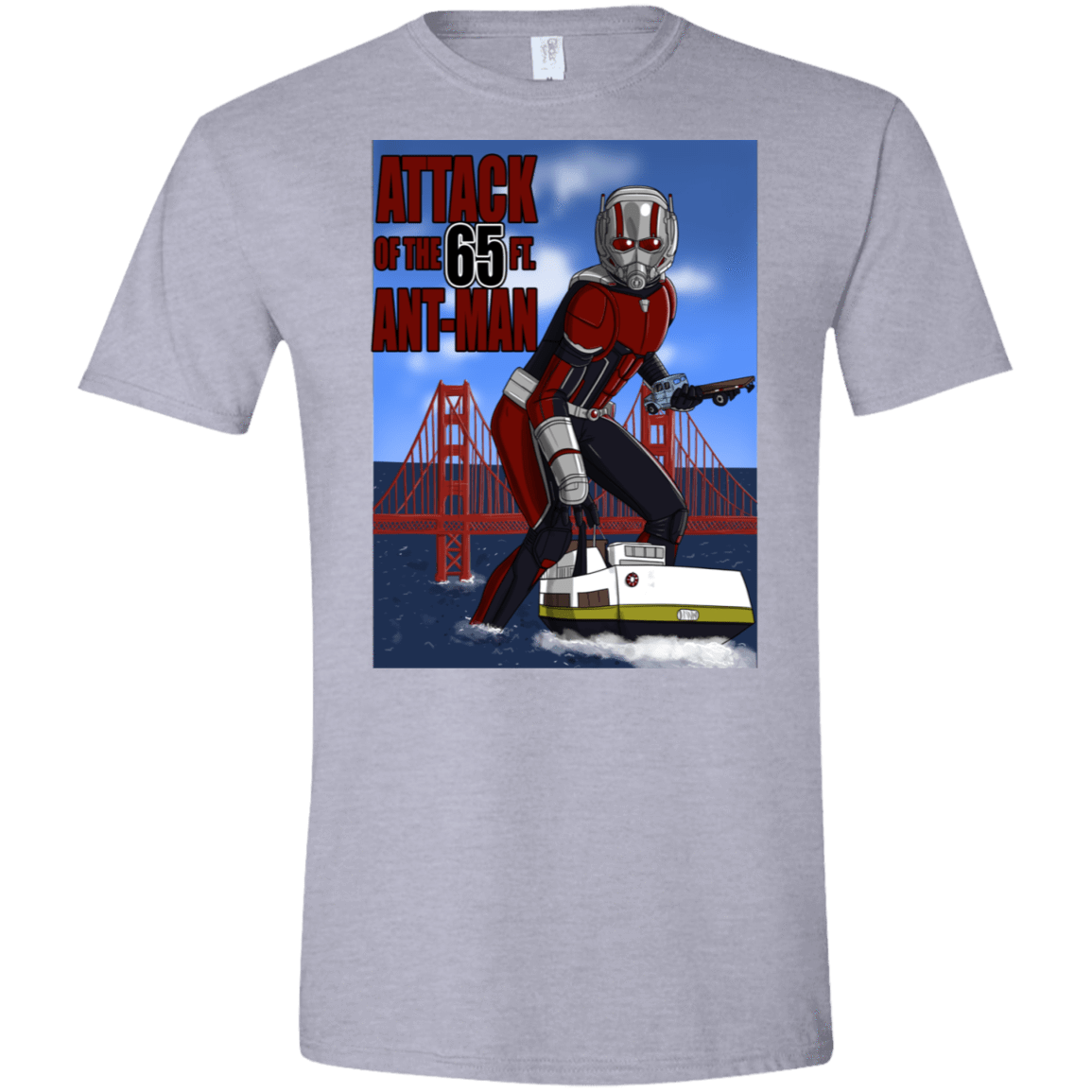 T-Shirts Sport Grey / X-Small Attack of the 65 ft. Ant-Man Men's Semi-Fitted Softstyle