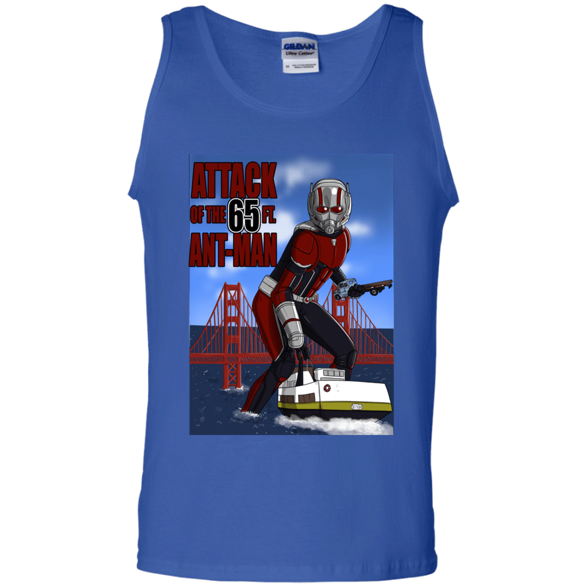 T-Shirts Royal / S Attack of the 65 ft. Ant-Man Men's Tank Top
