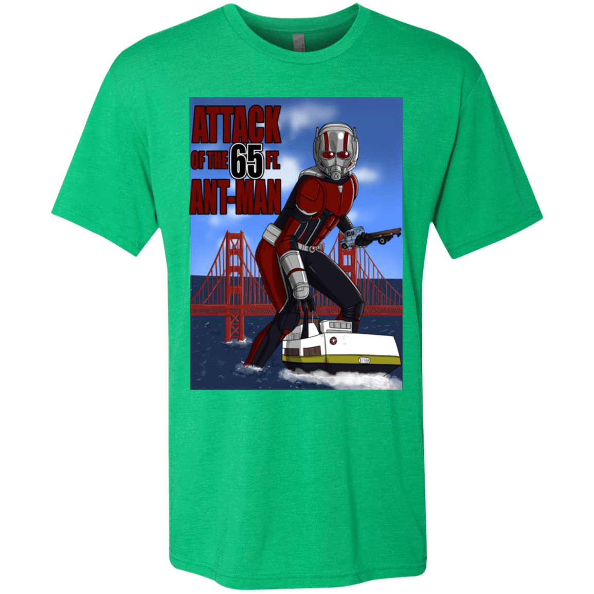 T-Shirts Envy / S Attack of the 65 ft. Ant-Man Men's Triblend T-Shirt