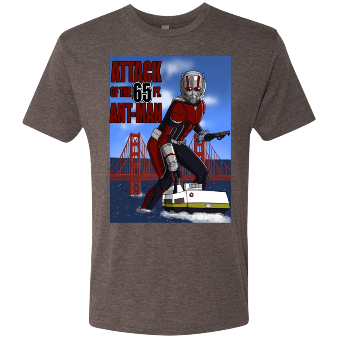 T-Shirts Macchiato / S Attack of the 65 ft. Ant-Man Men's Triblend T-Shirt