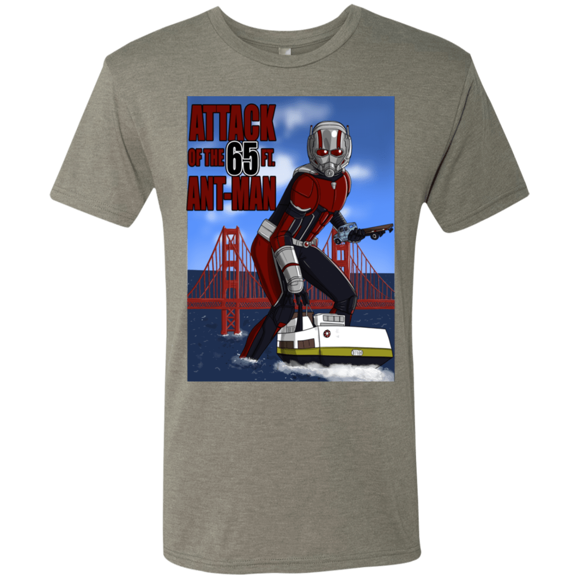 T-Shirts Venetian Grey / S Attack of the 65 ft. Ant-Man Men's Triblend T-Shirt