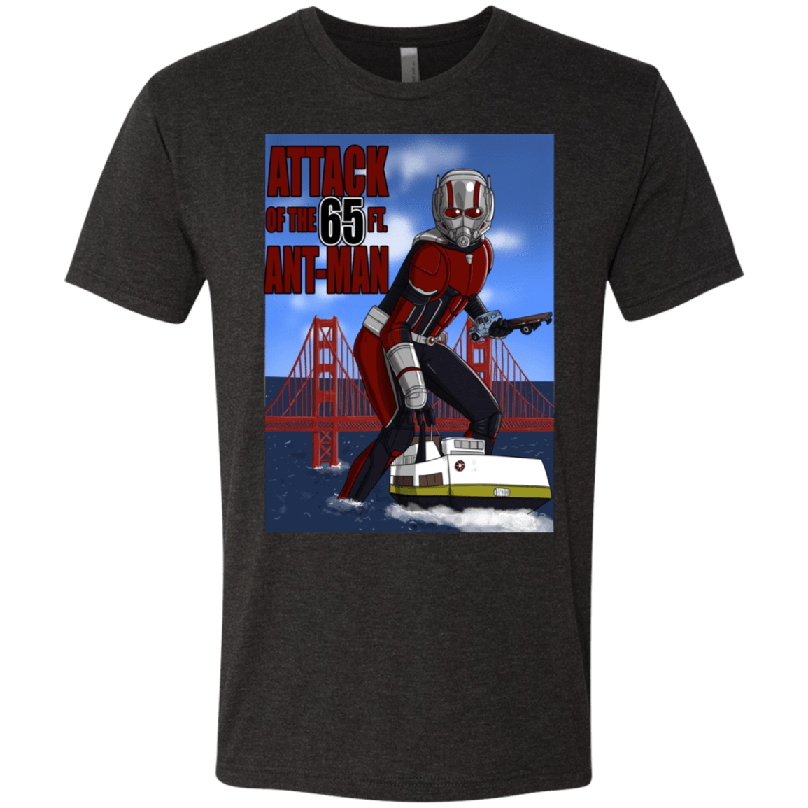 T-Shirts Vintage Black / S Attack of the 65 ft. Ant-Man Men's Triblend T-Shirt