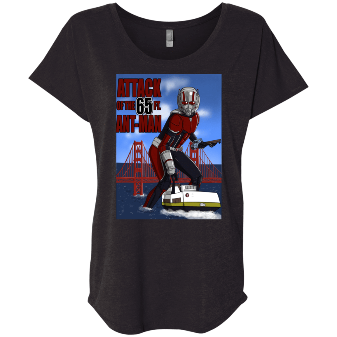 T-Shirts Vintage Black / X-Small Attack of the 65 ft. Ant-Man Triblend Dolman Sleeve