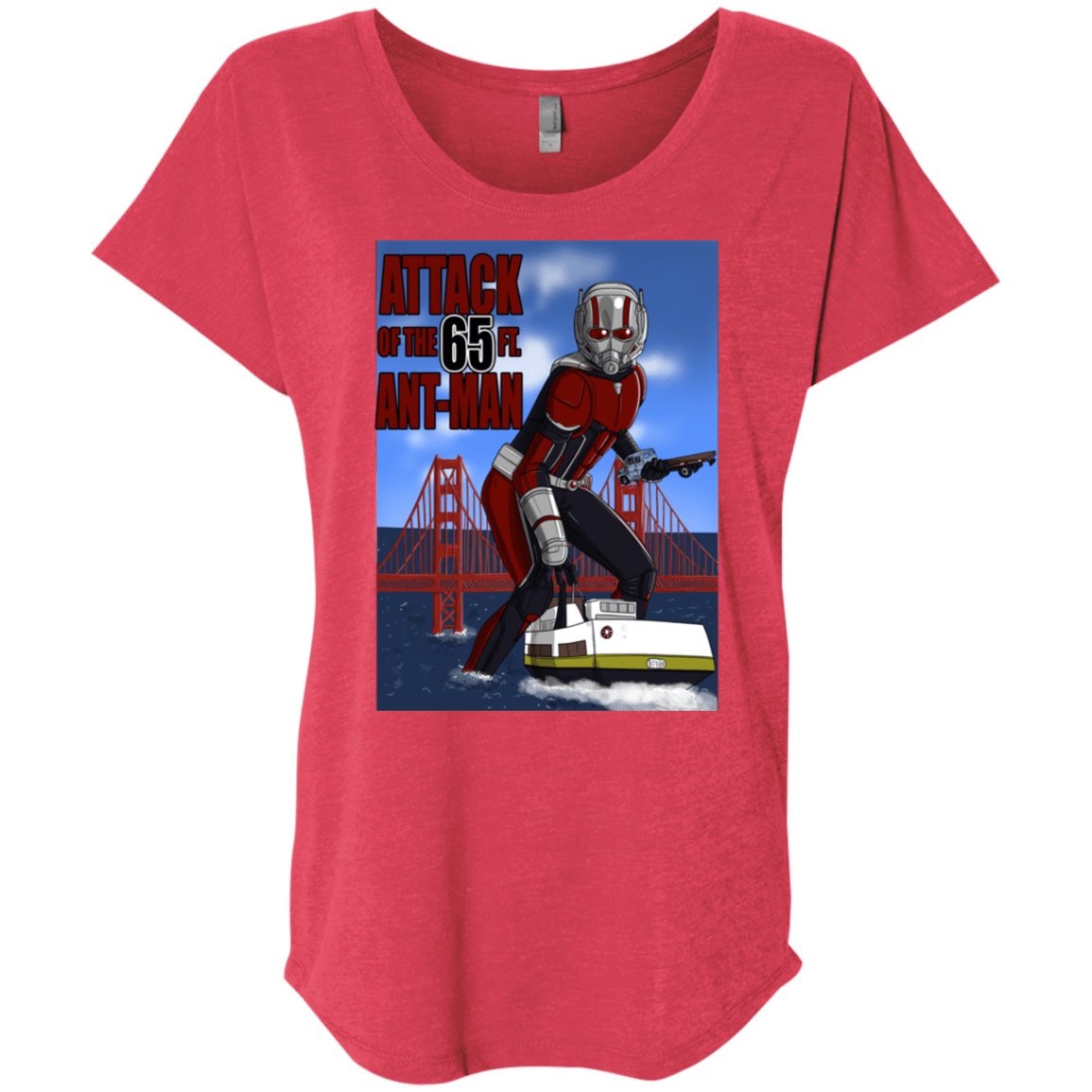 T-Shirts Vintage Red / X-Small Attack of the 65 ft. Ant-Man Triblend Dolman Sleeve