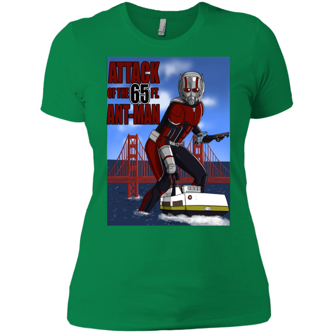 T-Shirts Kelly Green / X-Small Attack of the 65 ft. Ant-Man Women's Premium T-Shirt