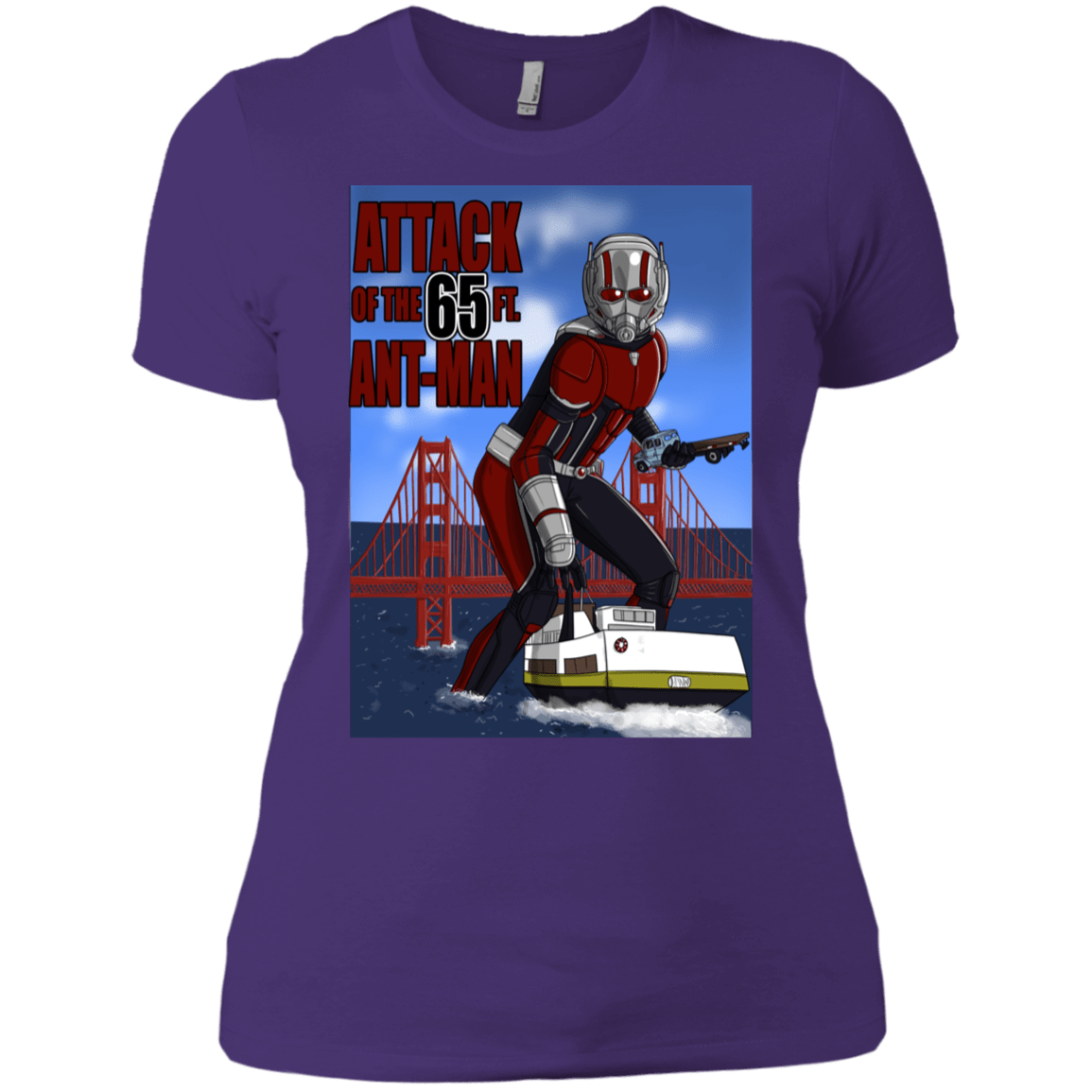 T-Shirts Purple Rush/ / X-Small Attack of the 65 ft. Ant-Man Women's Premium T-Shirt