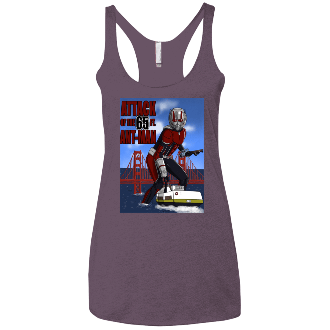 T-Shirts Vintage Purple / X-Small Attack of the 65 ft. Ant-Man Women's Triblend Racerback Tank