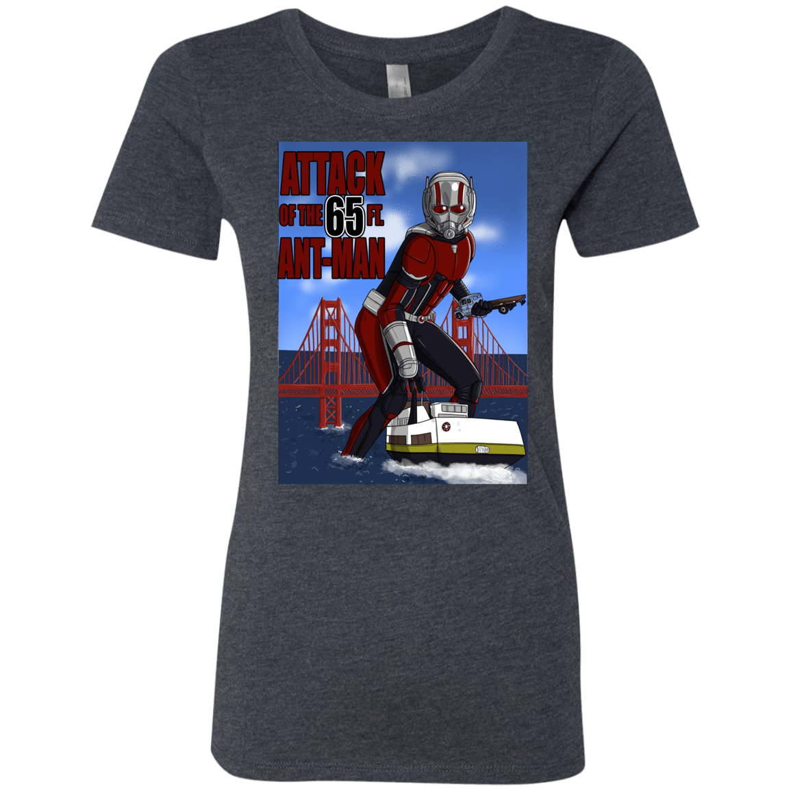 T-Shirts Vintage Navy / S Attack of the 65 ft. Ant-Man Women's Triblend T-Shirt