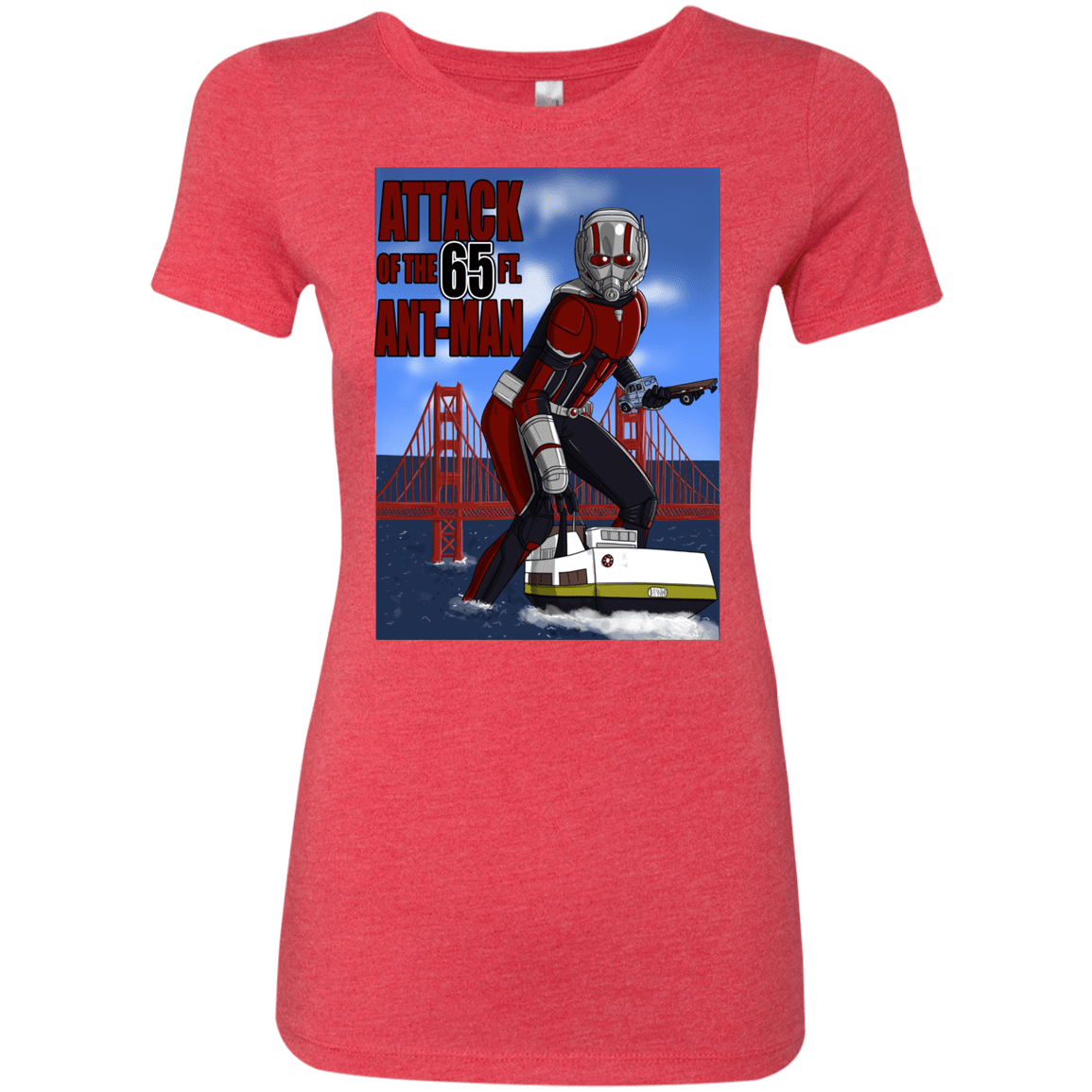 T-Shirts Vintage Red / S Attack of the 65 ft. Ant-Man Women's Triblend T-Shirt