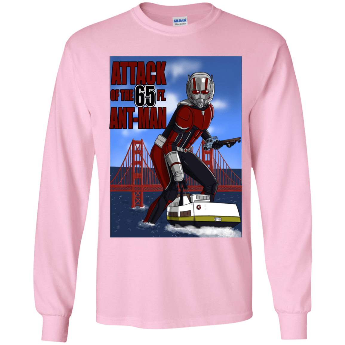T-Shirts Light Pink / YS Attack of the 65 ft. Ant-Man Youth Long Sleeve T-Shirt